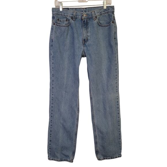 Levi’s 505 Lower Rise Jeans MIS 12 Blue Denim Straight Leg Made in USA - Picture 1 of 10